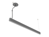 P2854P220V - Luminária LED Integrado Luz Direta e Indireta modelo 3D cinza apagado