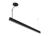 P2854P220V - Luminária LED Integrado Luz Direta e Indireta modelo 3D preto apagado