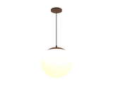 D11P - Luminária Pendente Decorativo Globo de Vidro Opalino  BIVOLT (127/220V)