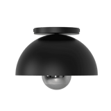 D20S - Arandela Led e Sobrepor para teto 600lumens Bivolt modelo 3D preto apagado visto de cima