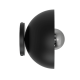 D20S - Arandela Led e Sobrepor para teto 600lumens Bivolt modelo 3D preto apagado visto da lateral