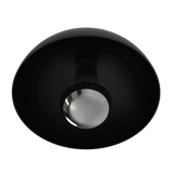 D20S - Arandela Led e Sobrepor para teto 600lumens Bivolt modelo 3D preto visto de baixo