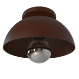 D20S - Arandela Led e Sobrepor para teto 600lumens Bivolt modelo 3D marrom apagado