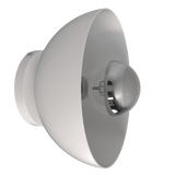 D20S - Arandela Led e Sobrepor para teto 600lumens Bivolt modelo 3D branco apagado visto da lateral