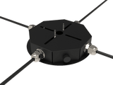 MCS - Canopla com Prensa Cabos Linha Modular D13cm - Bivolt (127/220V)