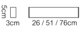 P2854A - Luminária LED Integrado Arandela perfil Linear 2,8 x 5,4cm (220V)