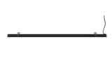 P4634E - Luminária LED Integrado Embutir Perfil Linear 4,6 x 3,4cm modelo 3D preto lateral