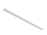 P4634E - Luminária LED Integrado Embutir Perfil Linear 4,6 x 3,4cm modelo 3D cinza isolado