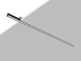 P2622E - Luminária LED Integrado Embutir Perfil Linear modelo 3D preto embutido
