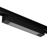 Módulo Spot Led Nordecor Difuso 120º Bivolt modelo 3D preto apagado com trilho