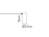 T05S - Luminária Sobrepor Tubo D5,7x15cm 6W - BIVOLT (127/220V)
