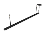 T0000P - Trilho Eletrificado Pendente para Luminárias LED Spots - BIVOLT modelo 3D preto visto de cima