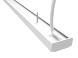 T0000S - Trilho Eletrificado Sobrepor para Luminárias LED Spots - BIVOLT modelo 3D branco detalhe do cabo