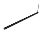 T0000S - Trilho Eletrificado Sobrepor para Luminárias LED Spots - BIVOLT modelo 3D preto visto de cima