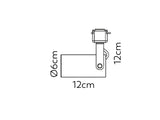T60T - Luminária Spot LED MR16 GU10 para Trilho Eletrificado D6x12cm 6W - BIVOLT (127/220V)