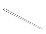 P4634E - Luminária LED Integrado Embutir Perfil Linear 4,6 x 3,4cm modelo 3D preto isolado