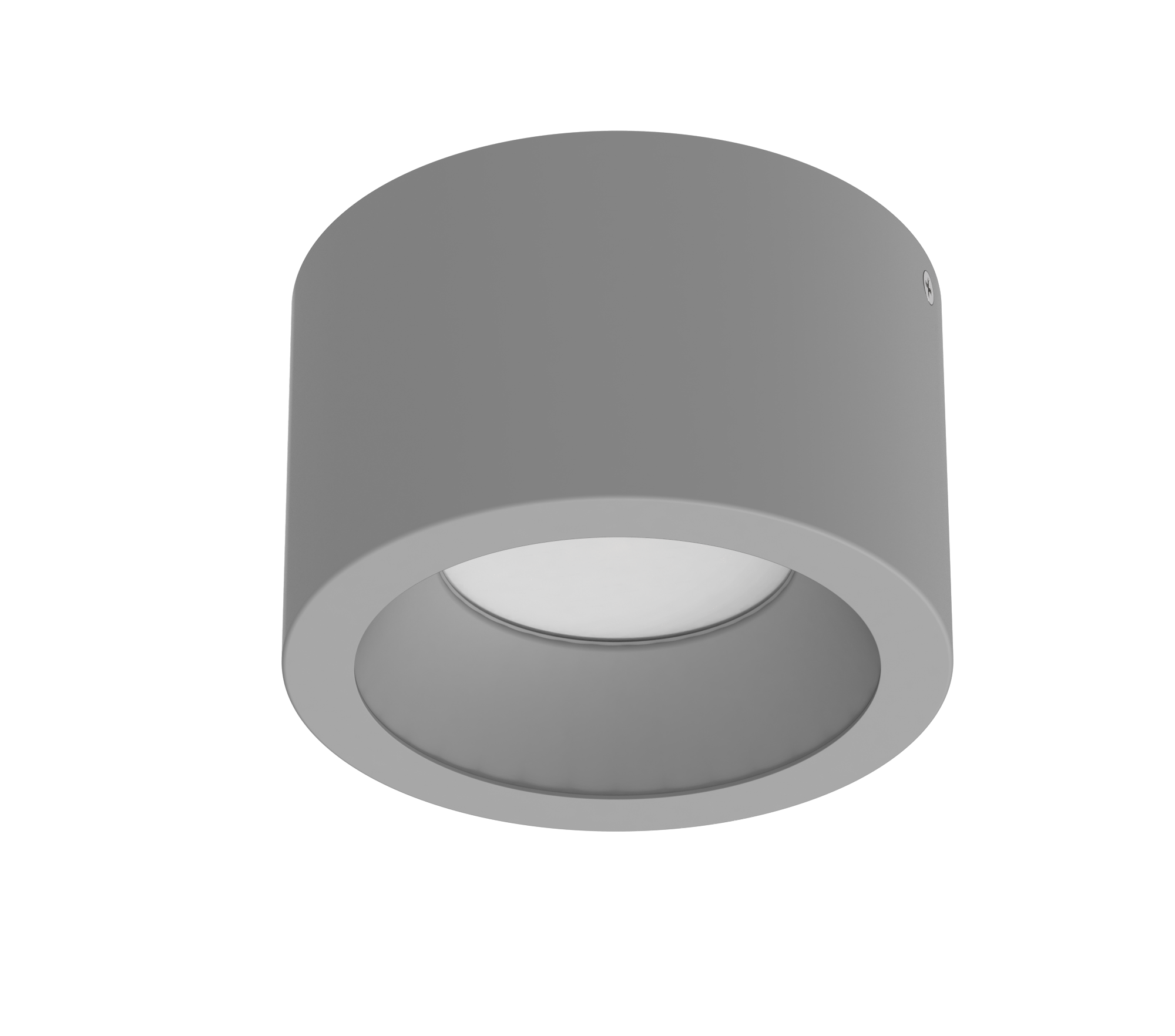 A10S - Spot de sobrepor redondo 15,7cm 2700K Bivolt modelo 3D cinza 