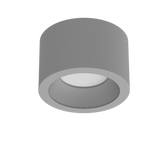 A10S - Spot de sobrepor redondo 15,7cm 2700K Bivolt modelo 3D cinza 
