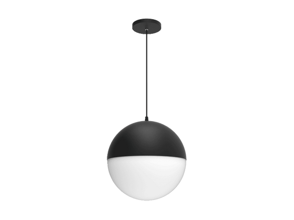 D12P - Luminária Pendente Decorativo Globo de Vidro Opalino  BIVOLT (127/220V)