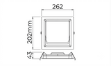 DPE - Painel LED DEEP Embutir Quadrado 12 A 28W | 3000K E 4000K Bivolt – STELLA