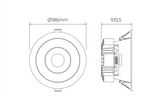 Spot LED Embutir Redondo OFC 20 e 30W Bivolt Ø11,4cm e Ø18,6cm 60°
