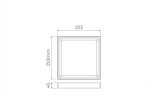 DPS - Painel LED DEEP Sobrepor Quadrado 12 A 28W | 3000K E 4000K Bivolt – STELLA