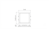 DPE - Painel LED DEEP Embutir Quadrado 12 A 28W | 3000K E 4000K Bivolt – STELLA