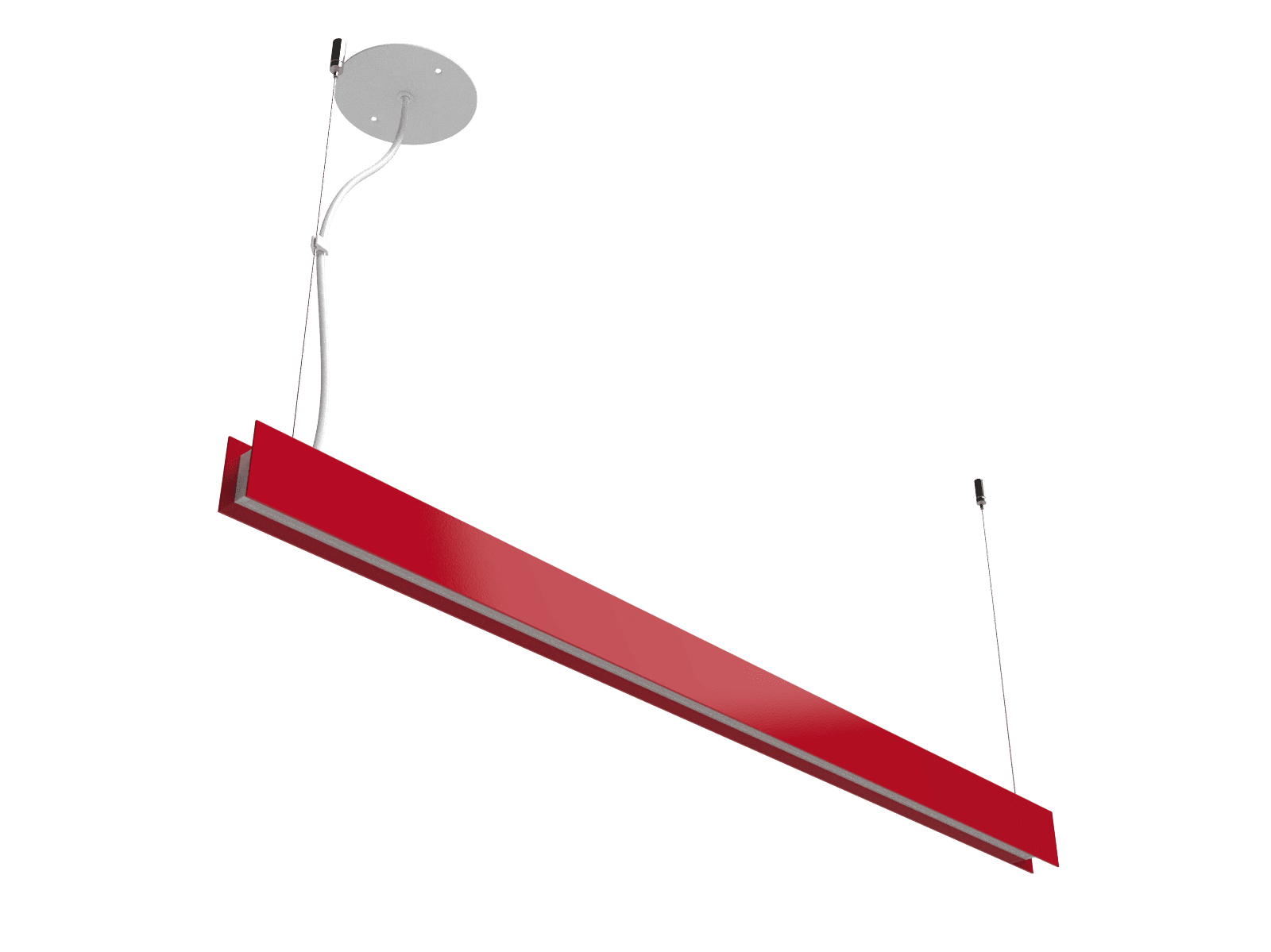 Luminária Pendente Led Integrado Perfil linear colors 2,8x 3,7cm - 220v