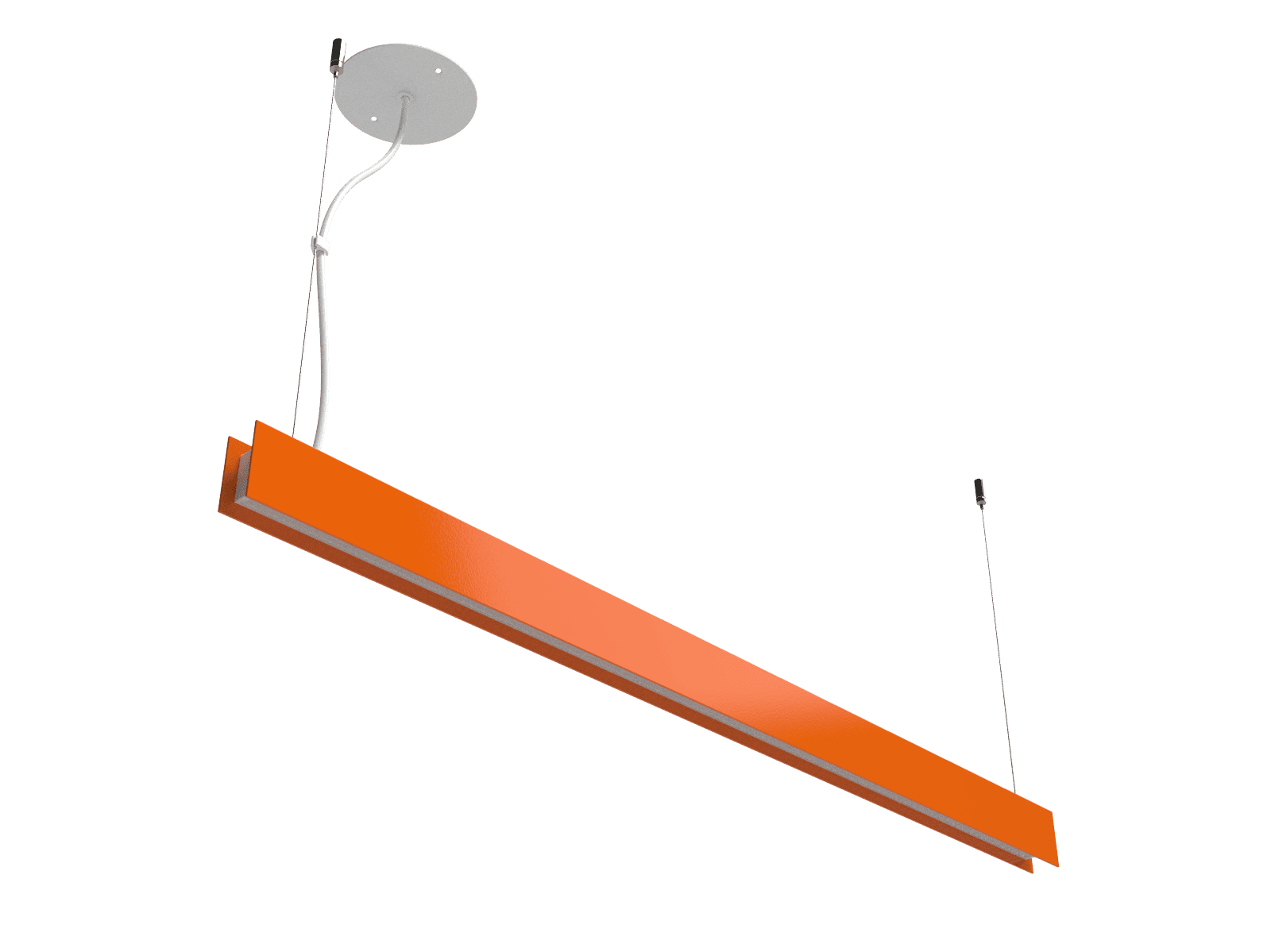 Luminária Pendente Led Integrado Perfil linear colors 2,8x 3,7cm - 220v