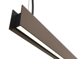 Luminária Pendente Led Integrado Perfil linear Madeira  2,8x 3,7cm - 127v