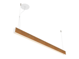 Luminária Pendente Led Integrado Perfil linear Madeira  2,8x 3,7cm - 127v