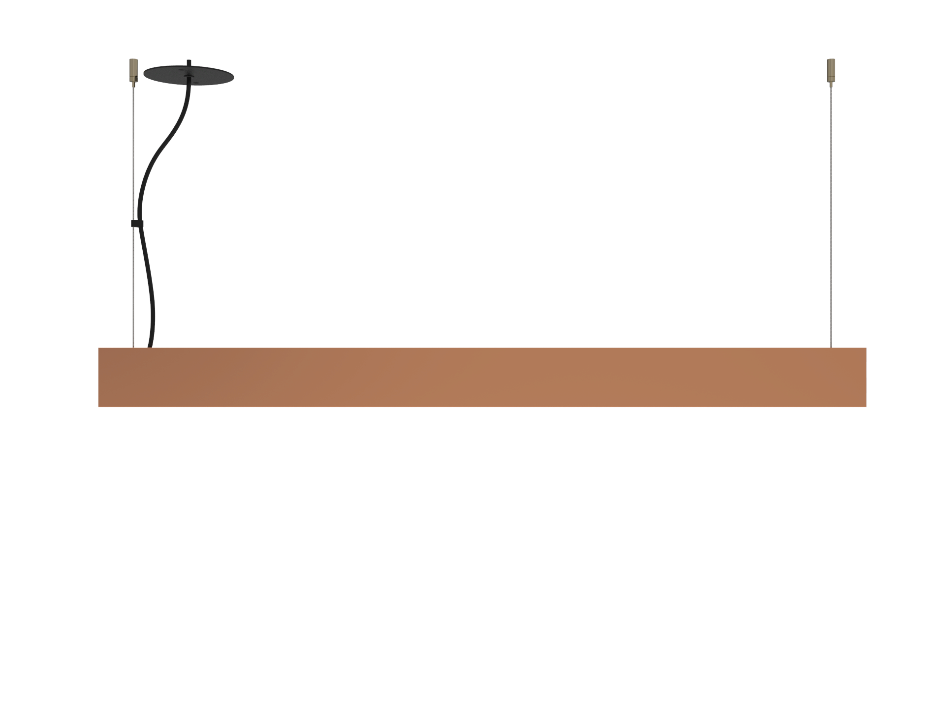 P2854 - Luminária Pendente Iluminação Direta e Indireta - Linha Especial Luxo - Cobre