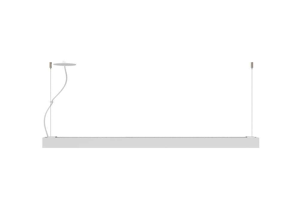 Luminária Led Pendente Perfil Linear Luz Direta e Indireta 5,5 x 5,5cm - 127V