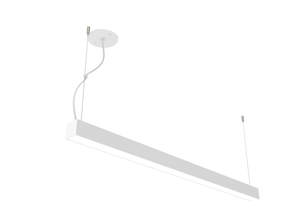 Luminária Led Pendente Perfil Linear Luz Direta e Indireta 5,5 x 5,5cm - 127V