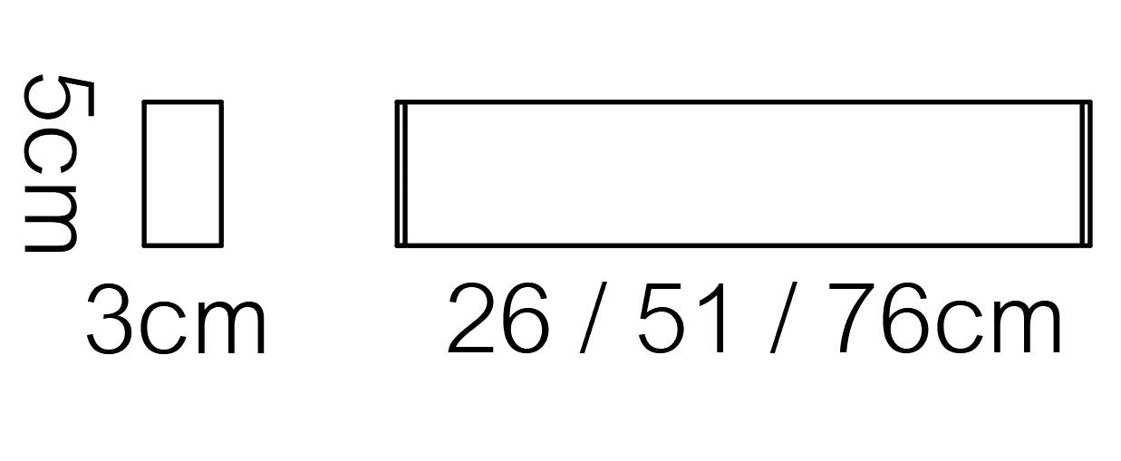 P2854A - Luminária LED Integrado Arandela perfil Linear 2,8 x 5,4cm (127V)