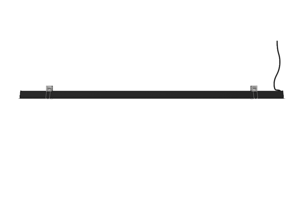 P4634E - Luminária LED Integrado Embutir Perfil Linear 4,6 x 3,4cm - (127V)