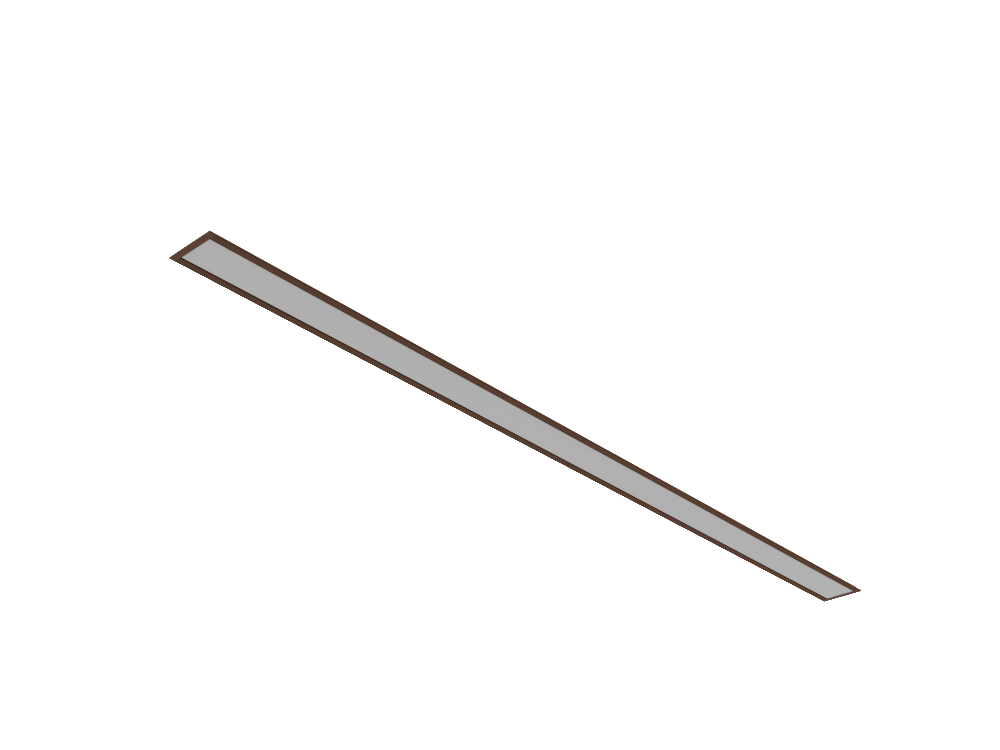P6045E - 127V Luminária LED Integrado Embutir Perfil Linear 6,0 x 4,5cm - 127V
