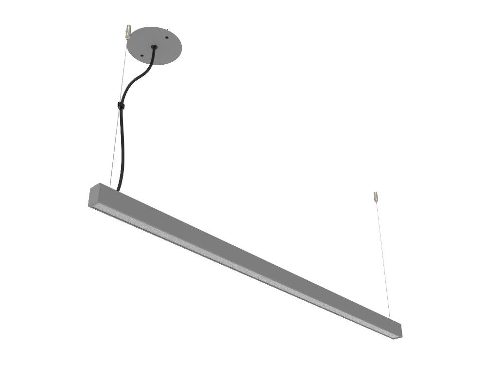 P2837PS - Luminária LED Integrado Pendente e Sobrepor Perfil Linear 2,8 x 3,7cm (127V)